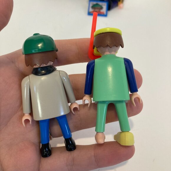 Vintage Mixed Lot of 7 Play Mobile 90s Figures Geobra Biker Robber Snorkeler - Picture 6 of 11